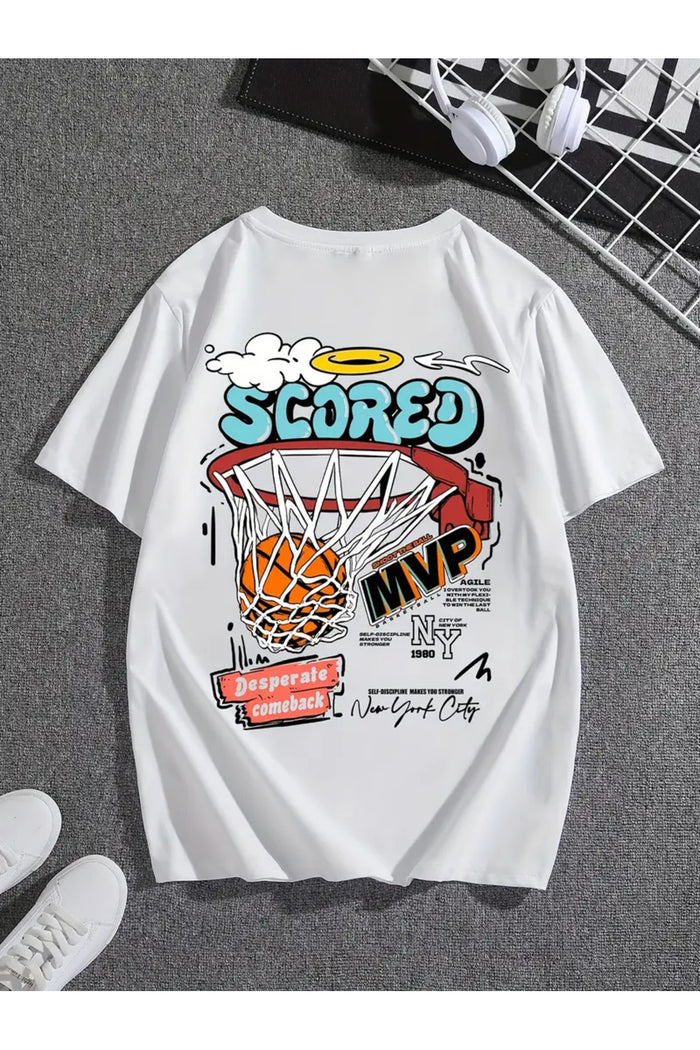 Premium Oversize Kesim Kısa Kollu Baskılı T-shirt