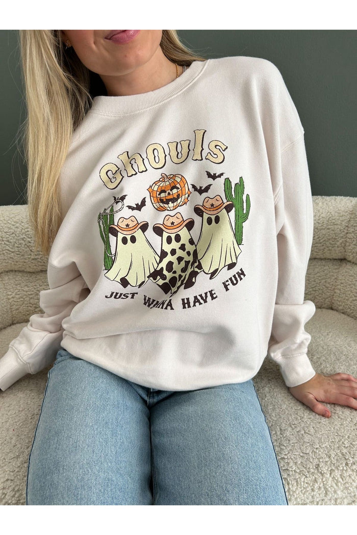 Premium Oversize Kesim Uzun Kollu Baskılı Sweatshirt