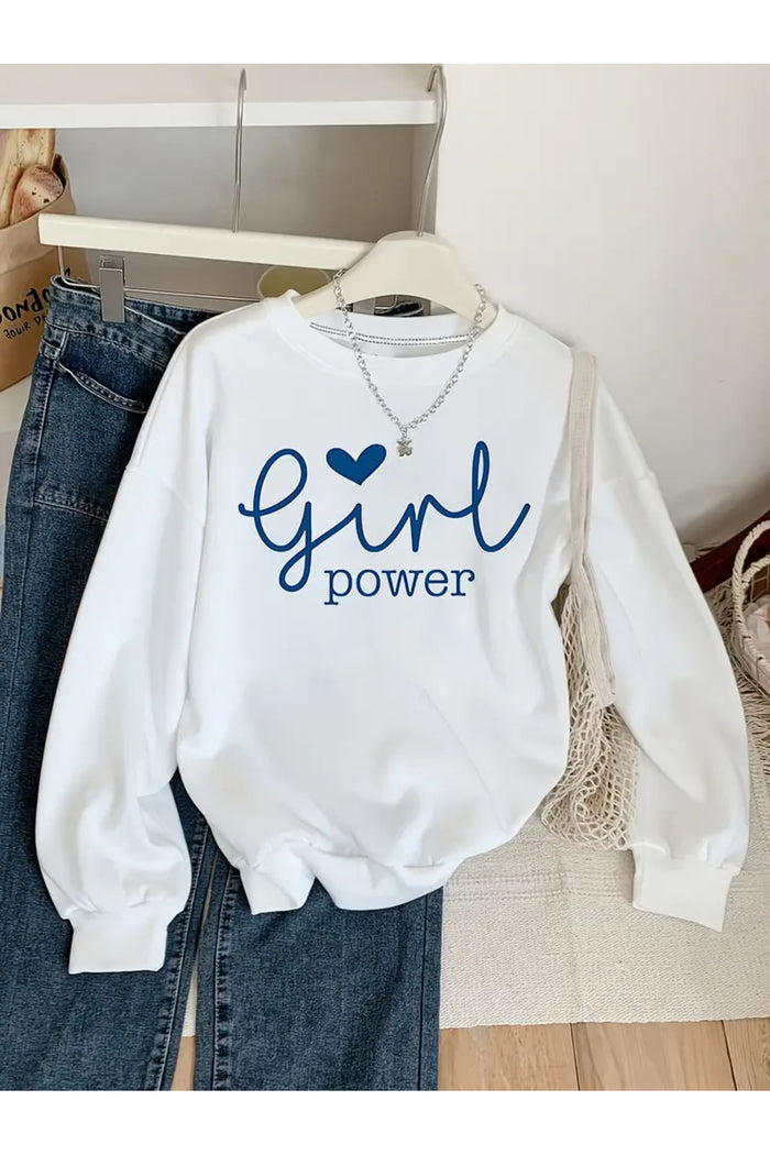 Premium Oversize Kesim Uzun Kollu Baskılı Sweatshirt