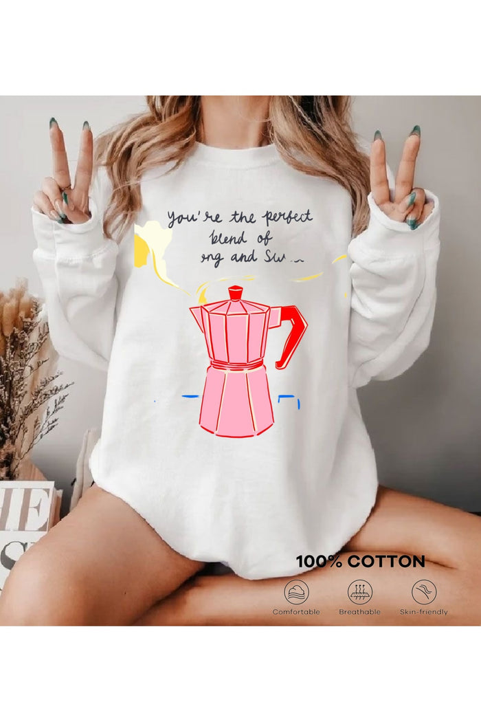 Premium Oversize Kesim Uzun Kollu Baskılı Sweatshirt