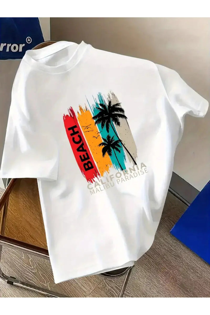Premium Oversize Kesim Kısa Kollu Baskılı T-shirt