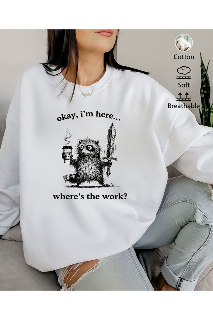Premium Oversize Kesim Uzun Kollu Baskılı Sweatshirt