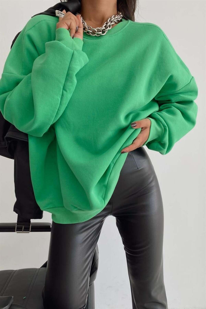 JC Limited Edition Oversize Kesim Organik Pamuk Sweatshirt