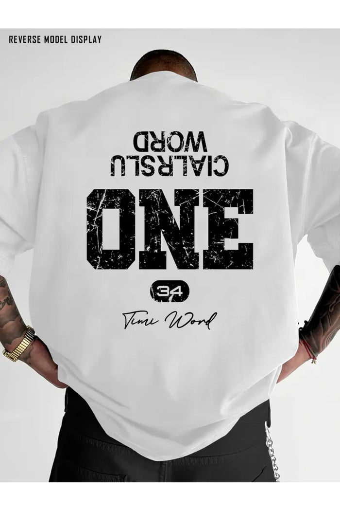 Premium Oversize Kesim Kısa Kollu Baskılı T-shirt