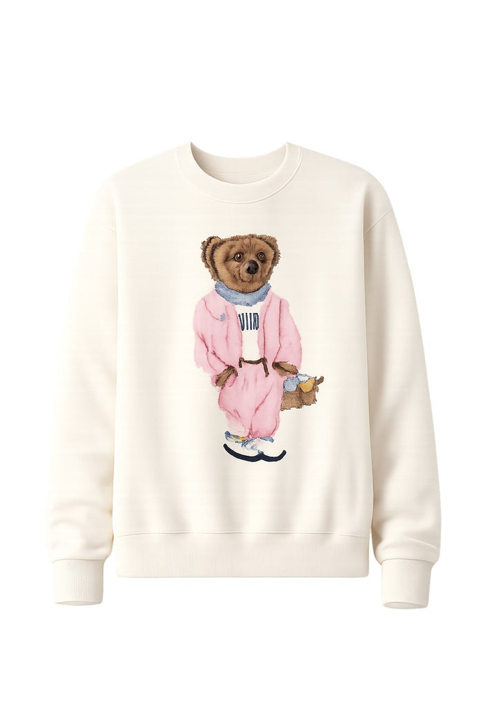 Premium Oversize Kesim Uzun Kollu Baskılı Sweatshirt