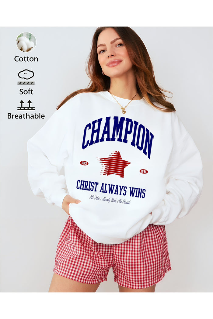 Premium Oversize Kesim Uzun Kollu Baskılı Sweatshirt