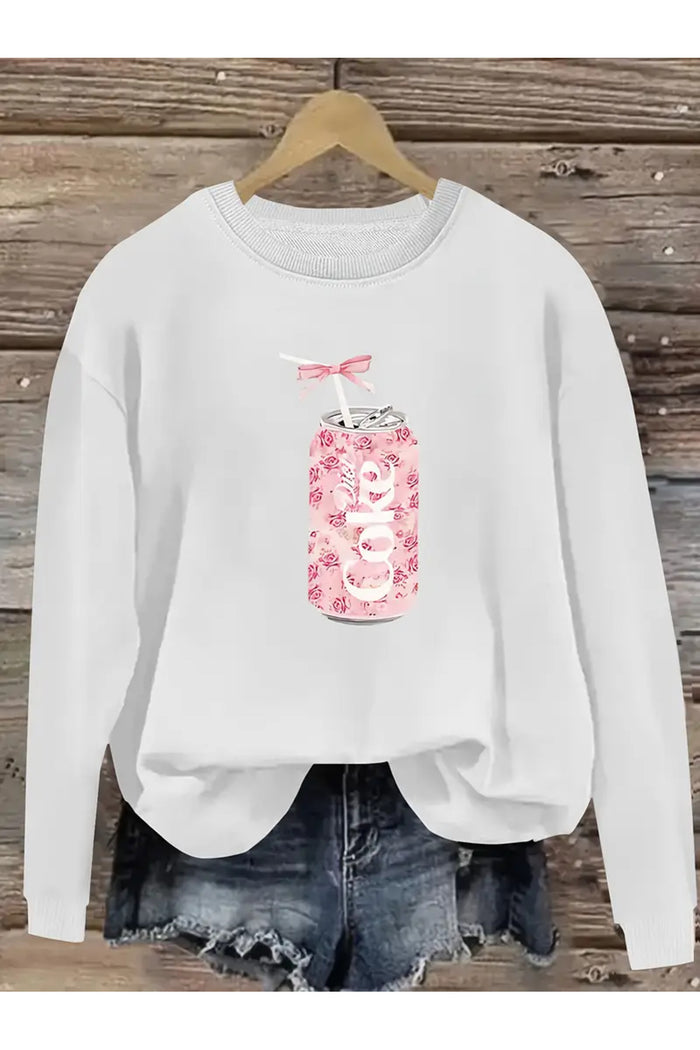 Premium Oversize Kesim Uzun Kollu Baskılı Sweatshirt