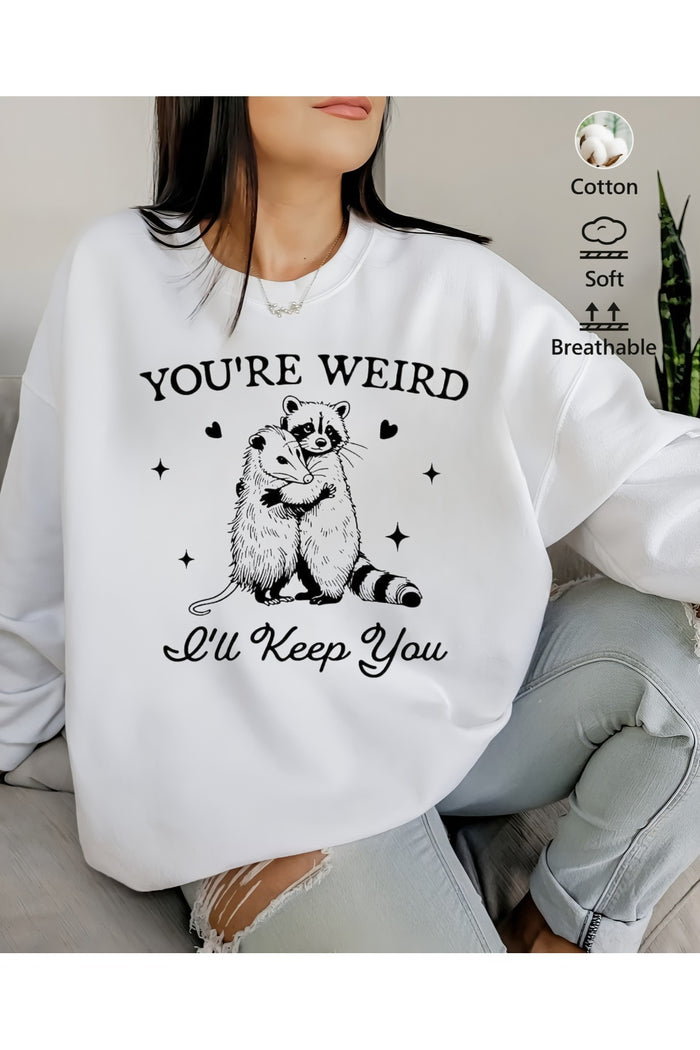 Premium Oversize Kesim Uzun Kollu Baskılı Sweatshirt