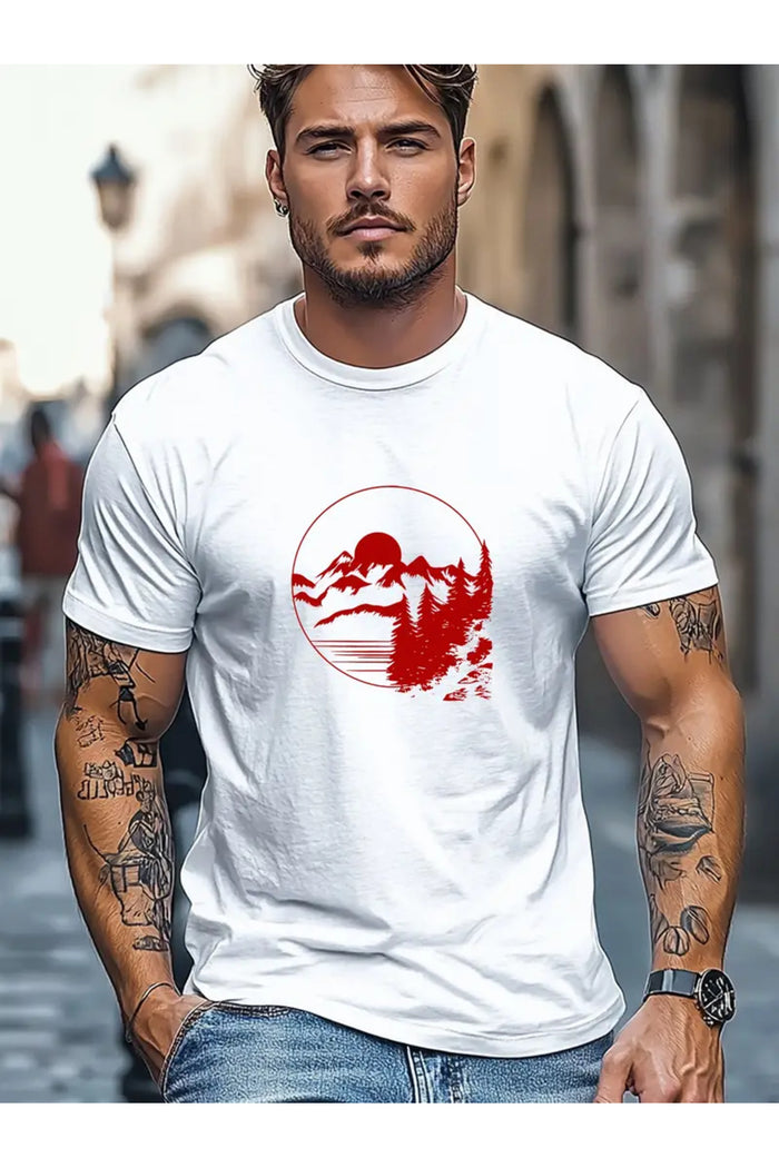 Premium Oversize Kesim Kısa Kollu Baskılı T-shirt