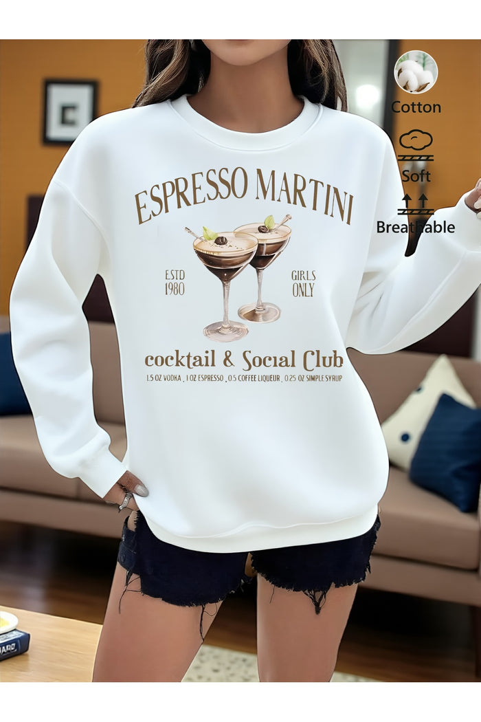 Premium Oversize Kesim Uzun Kollu Baskılı Sweatshirt