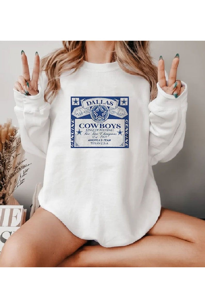 Premium Oversize Kesim Uzun Kollu Baskılı Sweatshirt