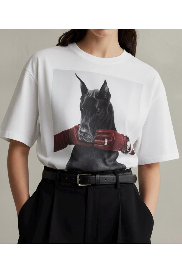 Premium Oversize Kesim Kısa Kollu Baskılı T-shirt