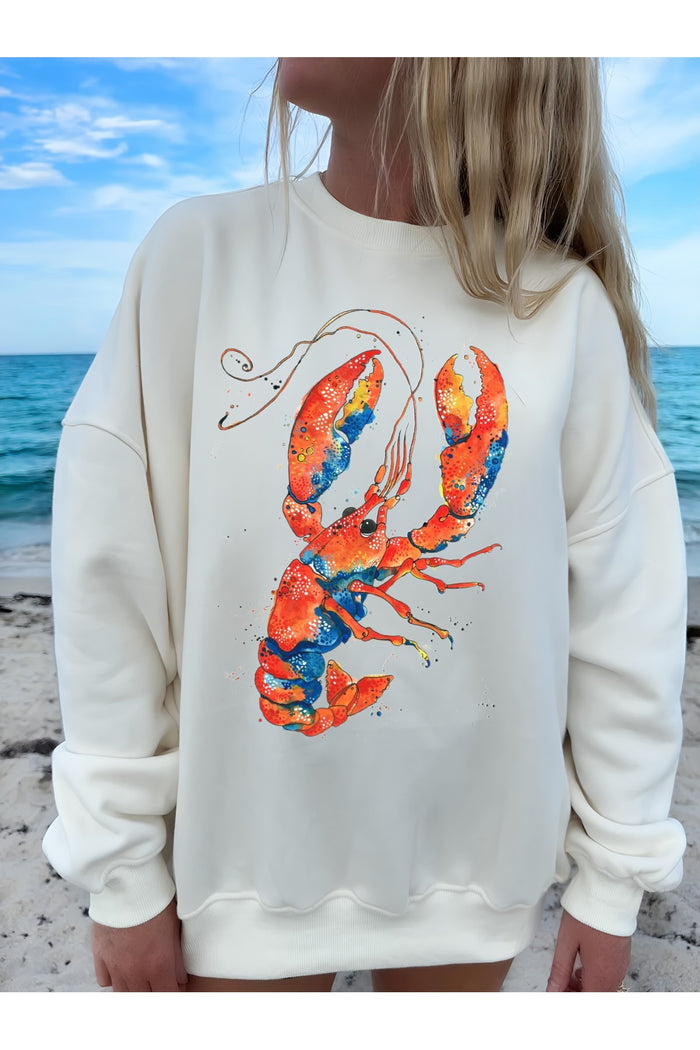 Premium Oversize Kesim Uzun Kollu Baskılı Sweatshirt