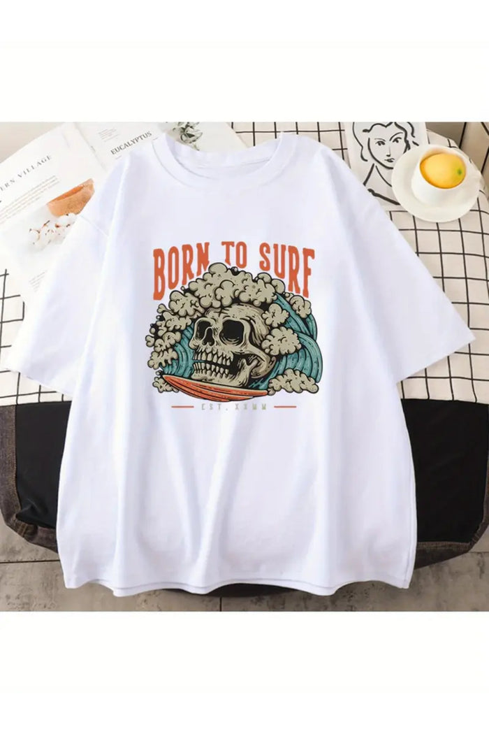 Premium Oversize Kesim Kısa Kollu Baskılı T-shirt