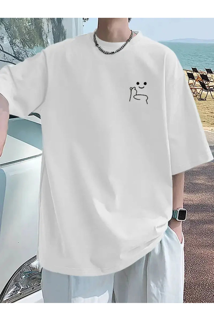 Premium Oversize Kesim Kısa Kollu Baskılı T-shirt