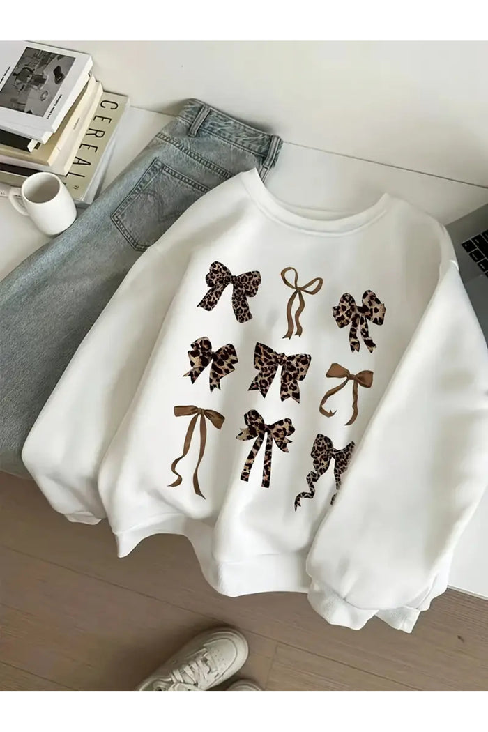 Premium Oversize Kesim Uzun Kollu Baskılı Sweatshirt
