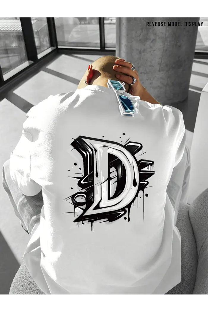 Premium Oversize Kesim Kısa Kollu Baskılı T-shirt
