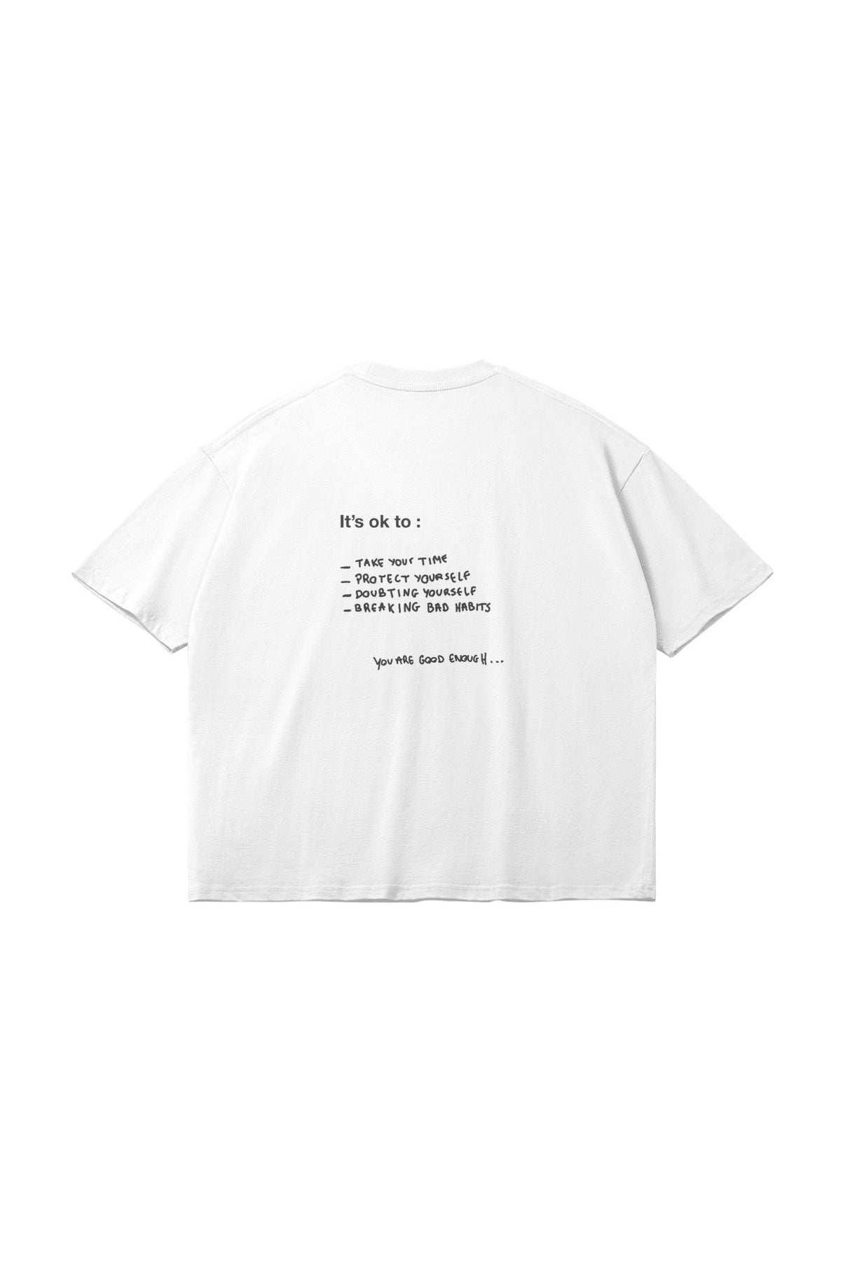 Oversize Kesim Kısa Kollu Baskılı T-shirt