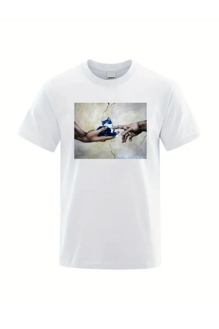 Premium Oversize Kesim Kısa Kollu Baskılı T-shirt
