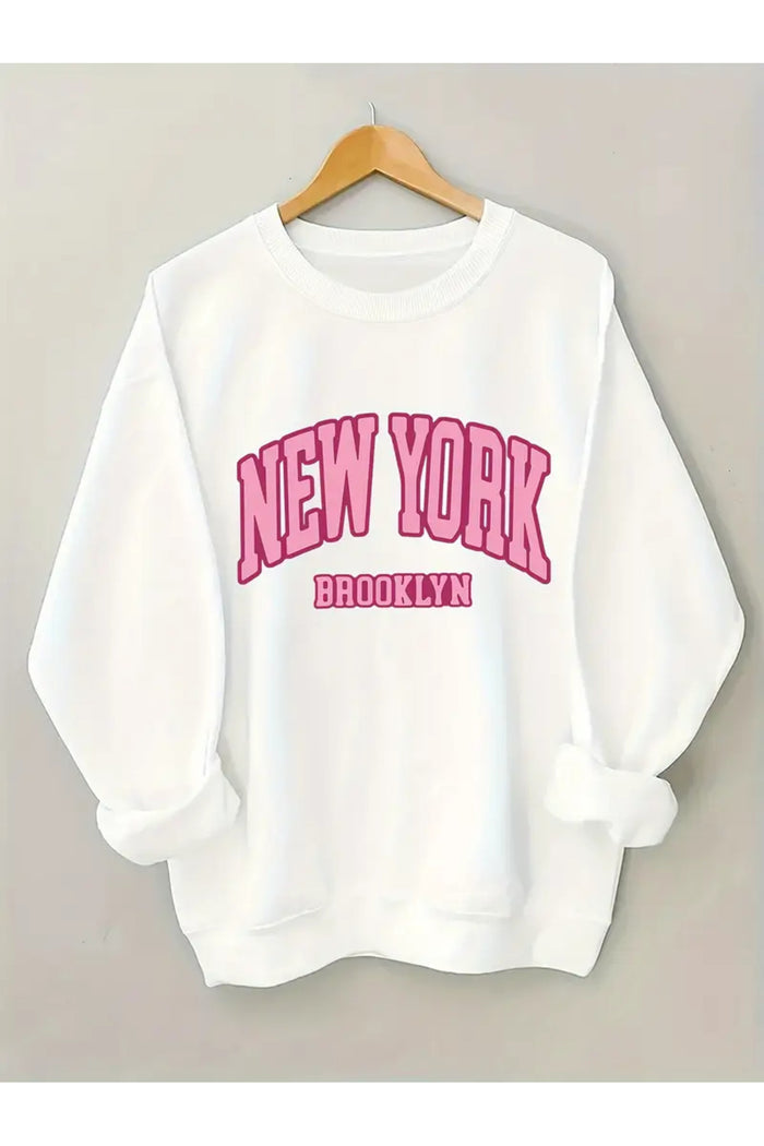 Premium Oversize Kesim Uzun Kollu Baskılı Sweatshirt