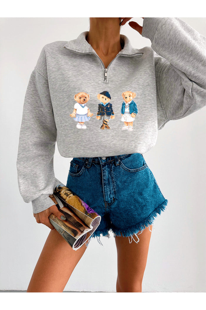 Edwar Serisi Limited Edition Fermuarlı Oversize Kesim Sweatshirt