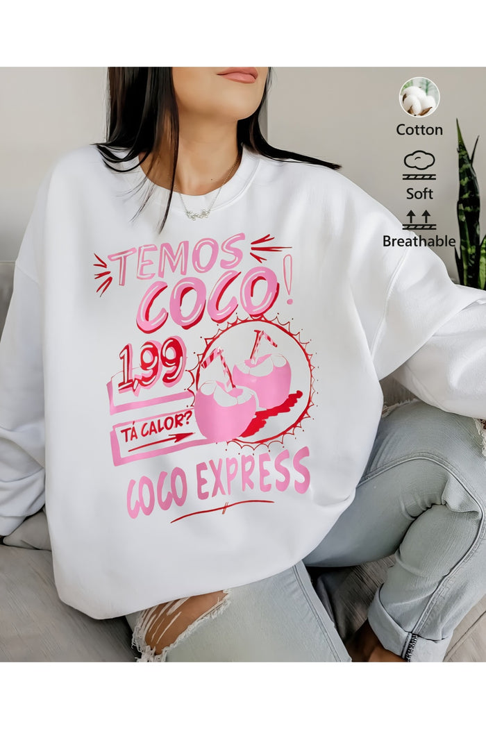 Premium Oversize Kesim Uzun Kollu Baskılı Sweatshirt