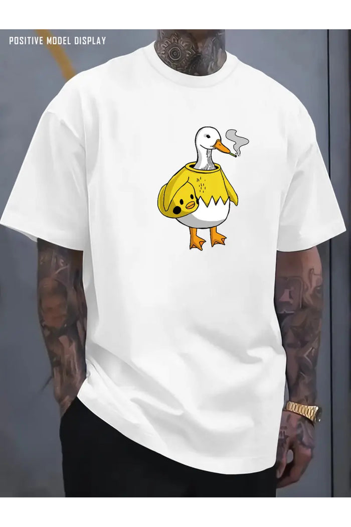 Premium Oversize Kesim Kısa Kollu Baskılı T-shirt