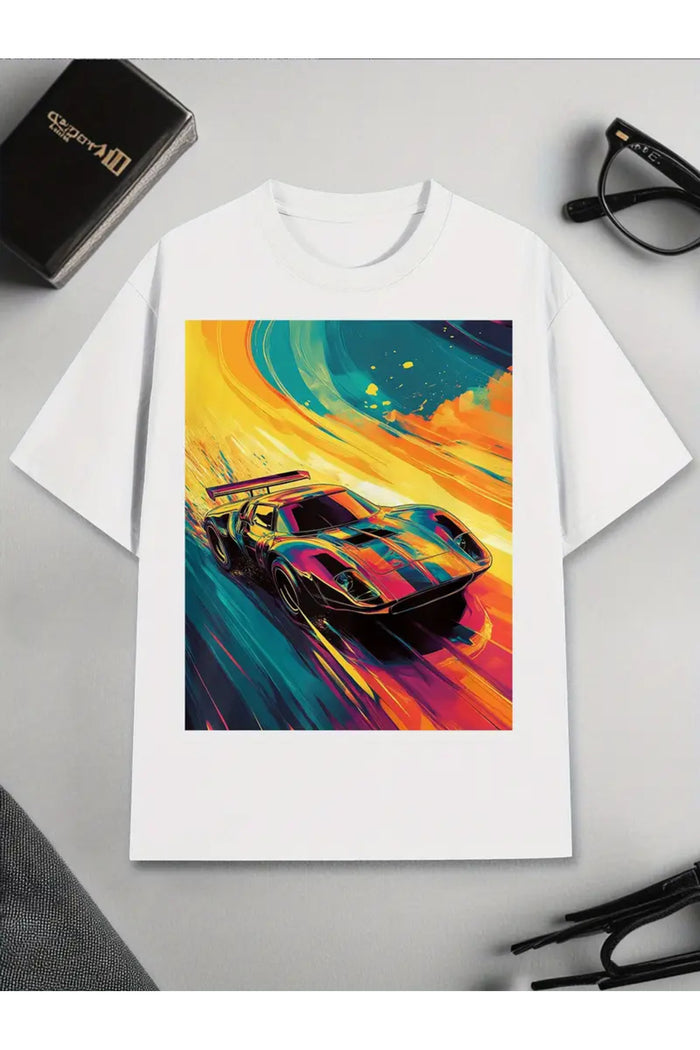 Premium Oversize Kesim Kısa Kollu Baskılı T-shirt